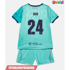 Lacne Dětský Futbalové dres Barcelona Eric Garcia #24 2026-27 Krátky Rukáv - Tretina (+ trenírky)